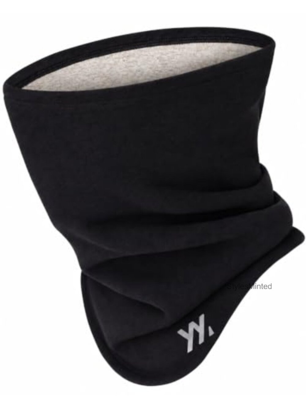 Modal Wool Neck Gaiter Fleece Lined Winter Warmer Windproof Face Cover